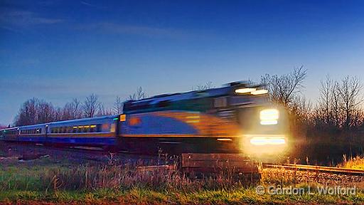 Morning Passenger Train_30624.jpg - VIA Rail photographed near Smiths Falls, Ontario, Canada.